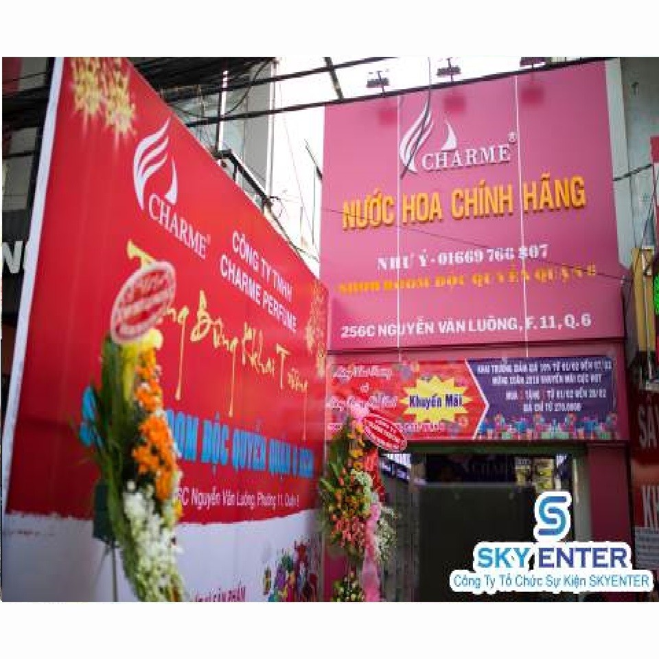Cho Thuê Thiết Bị Sự Kiện Khai Trương Charme Perfurm